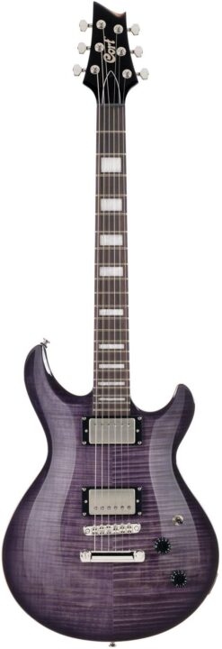 1 Cort M600 Trans Purple Burst guitare électrique magasin de musique Station Music Rennes Montgermont