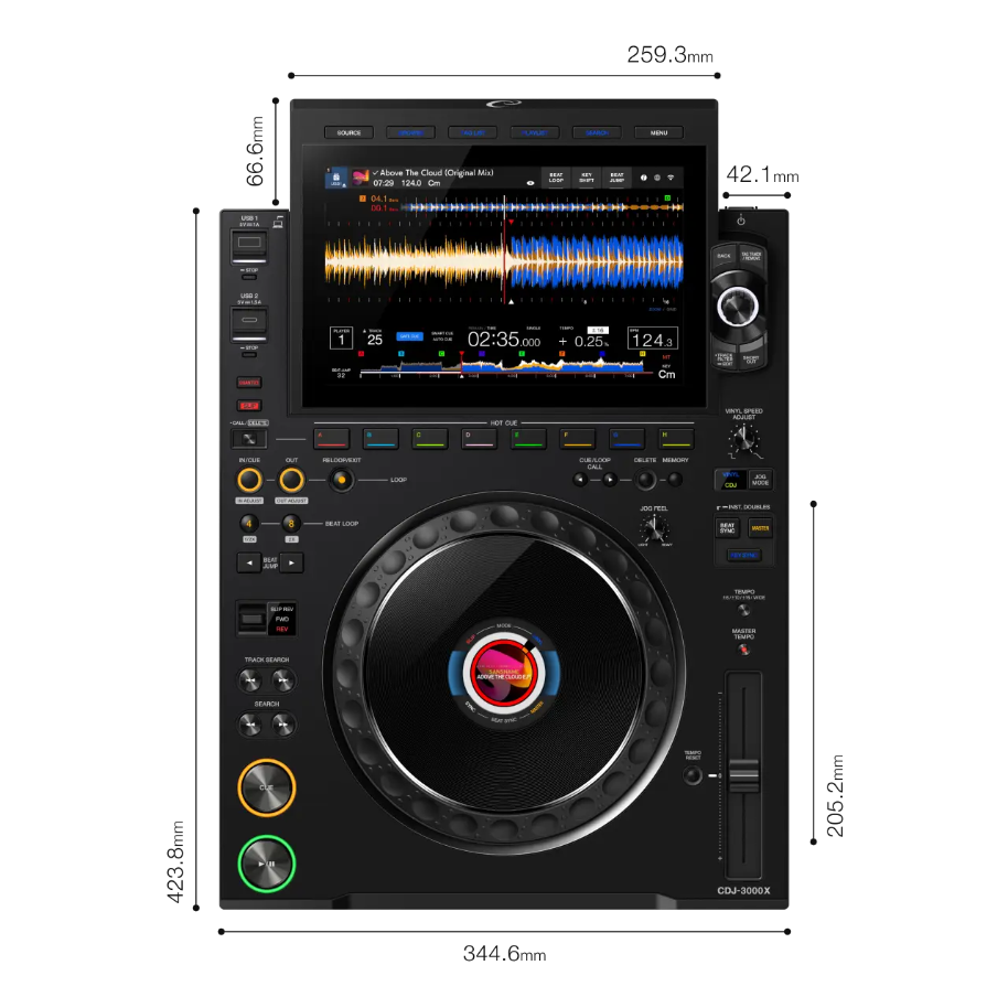 AlphaTheta Pioneer DJ CDJ-3000X station music montgermont rennes 2