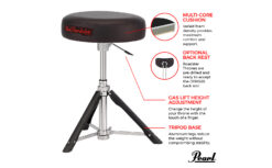 Pearl D1500RGL Siège Batterie percussions Station-Music Rennes Montgermont