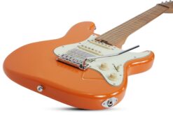 7 Schecter Nick Johnston signature HSS Traditionnal Atomic Orange guitare électrique Station Music Rennes Montgermont