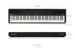 FP-40-BKClavier Roland piano numerique supernatural Station-musique Rennes Montgermont