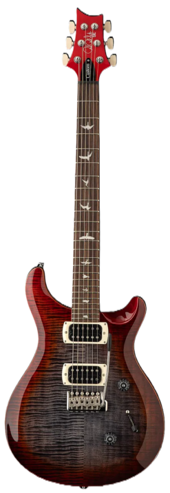 1 PRS SE Custom 24 Charcoal Cherry Burst guitare électrique magasin de musique Station Music Rennes Montgermont