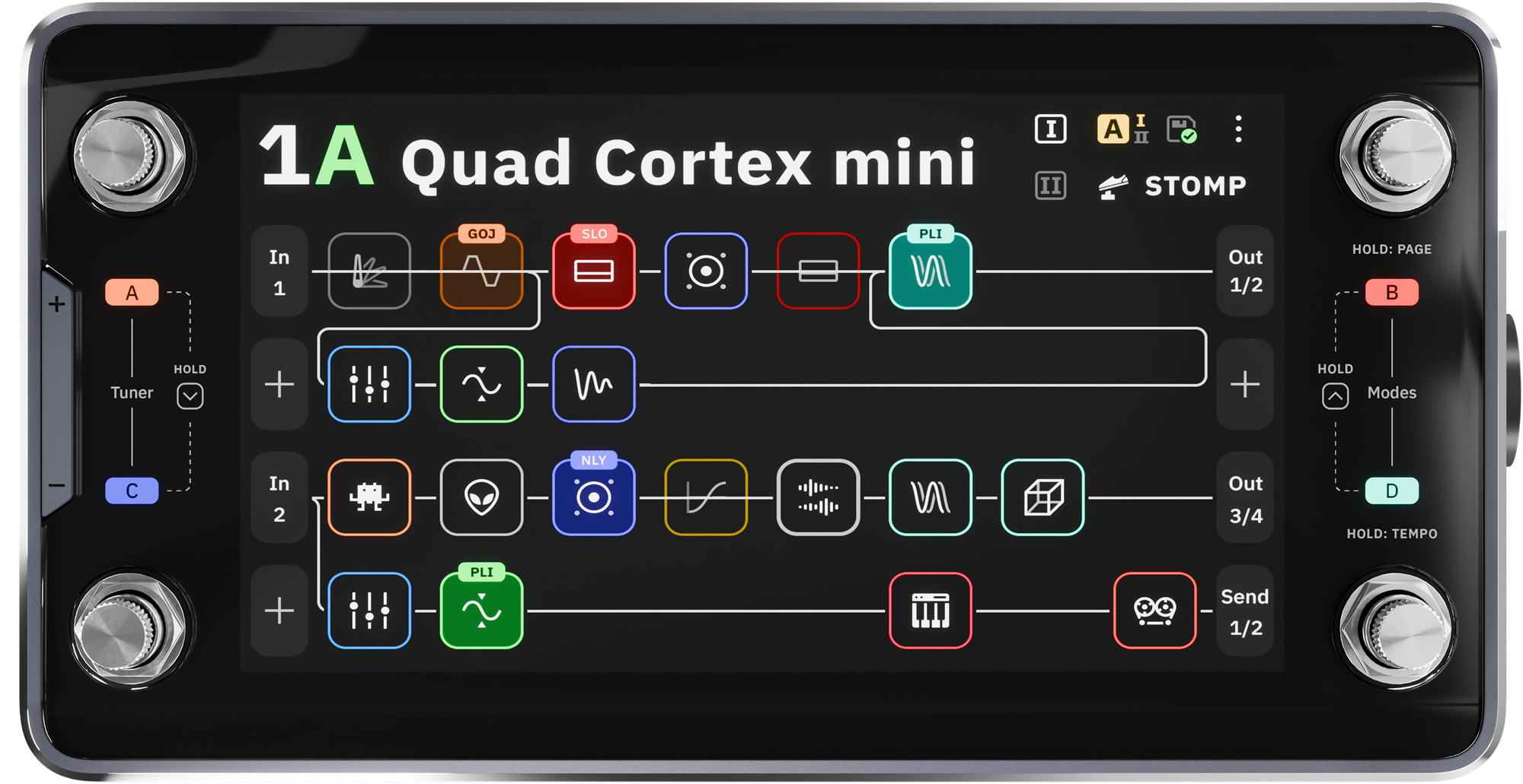 1 Quad Cortex Mini Neural DSP multi-effet simulation ampli magasin de musique Station Musique Rennes Montgermont