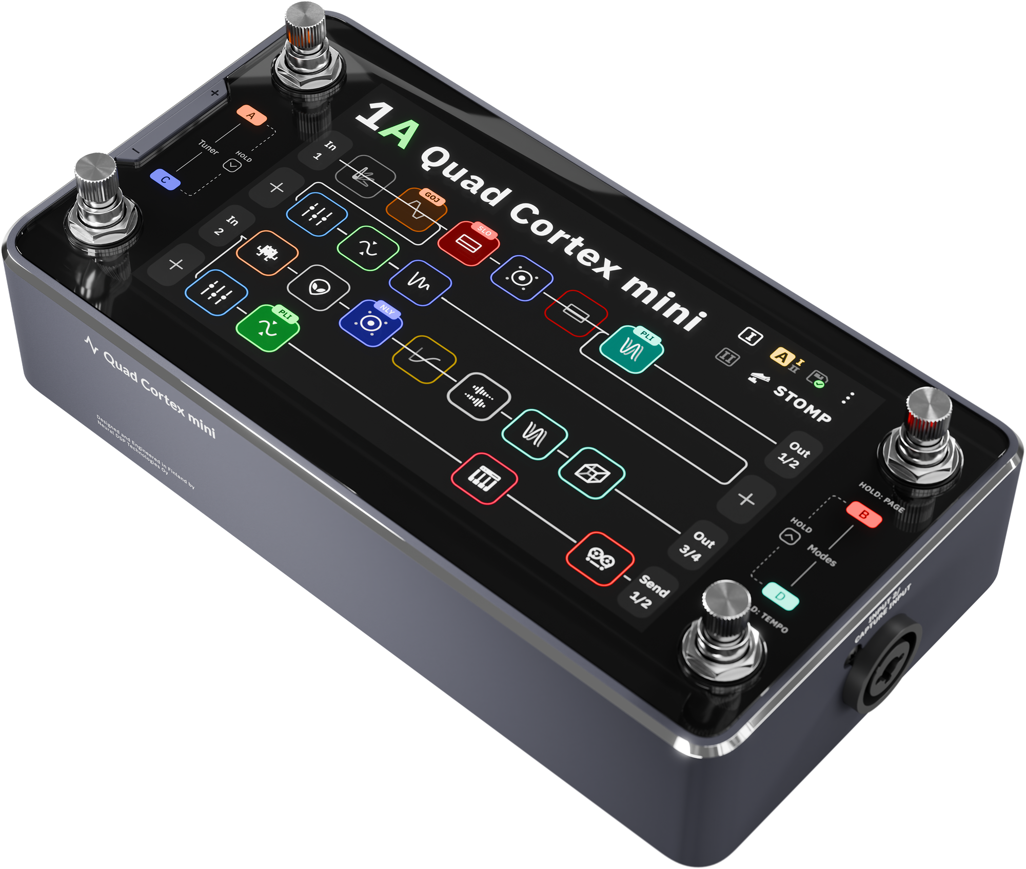 2 Quad Cortex Mini Neural DSP multi-effet simulation ampli magasin de musique Station Musique Rennes Montgermont